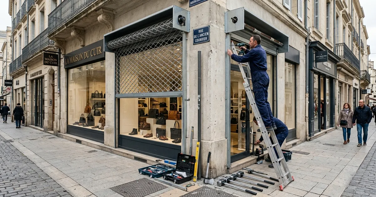 Grille Métallique Pliante Commerce Montpellier