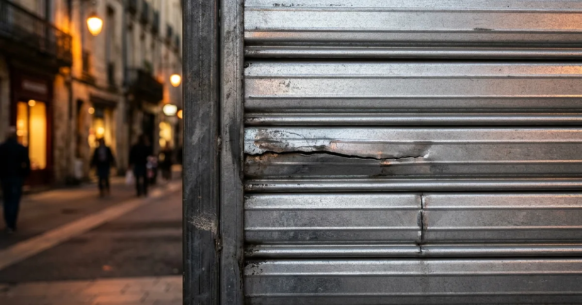 Lame Cassée Rideau Métallique Montpellier - Réparation