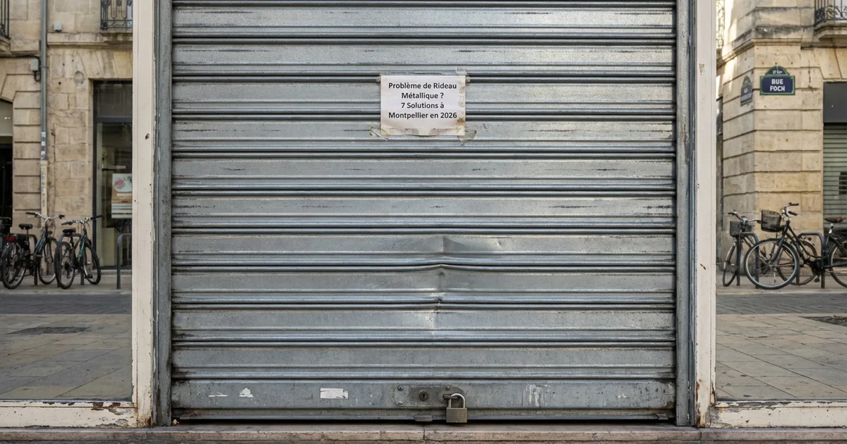 Problème de Rideau Métallique ? 7 Solutions à Montpellier en