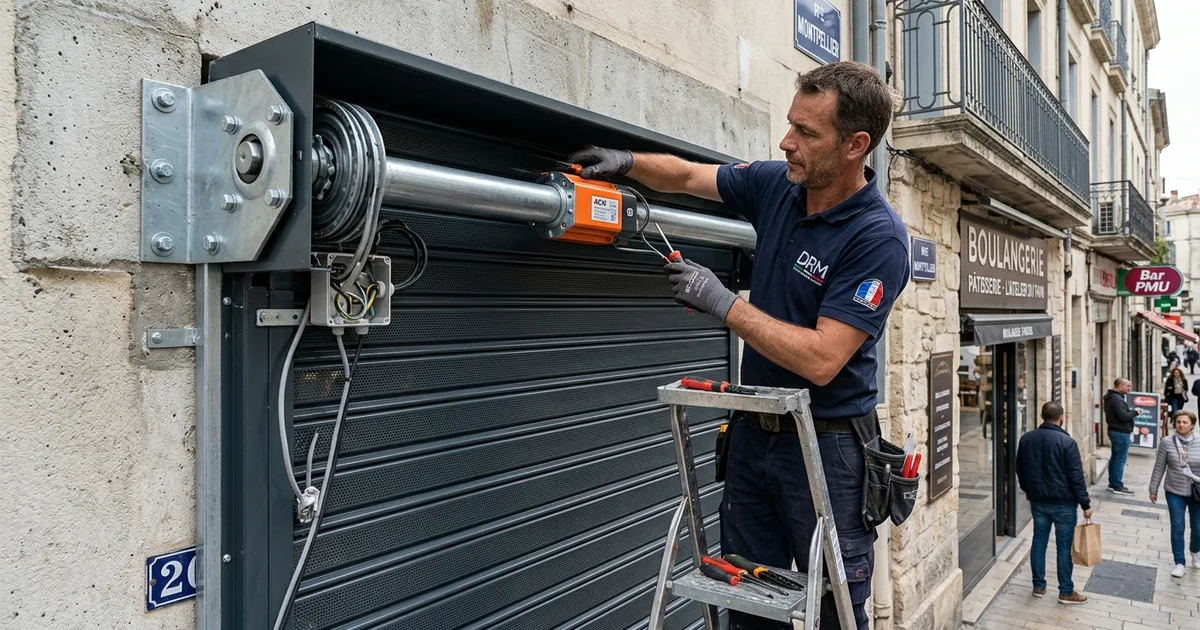 Rideau Métallique Solaire Autonome à Montpellier - Dossier Technique
