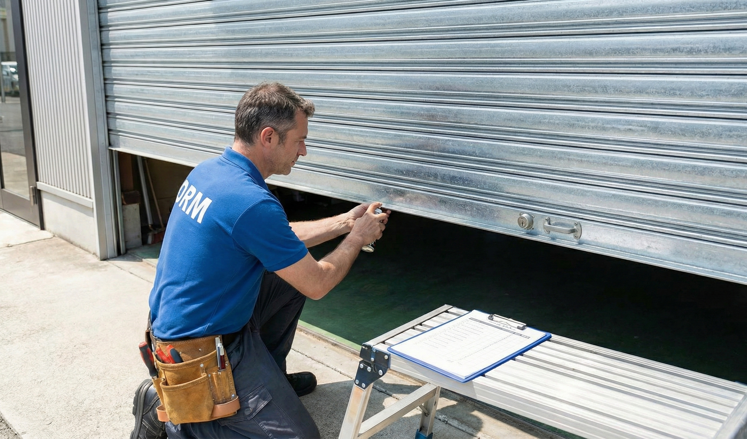 Entretien rideau métallique